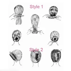 Strumento per lo styling dei capelli magico da donna Updo Donut Bun Maker Holder Fashion Shaper Twister