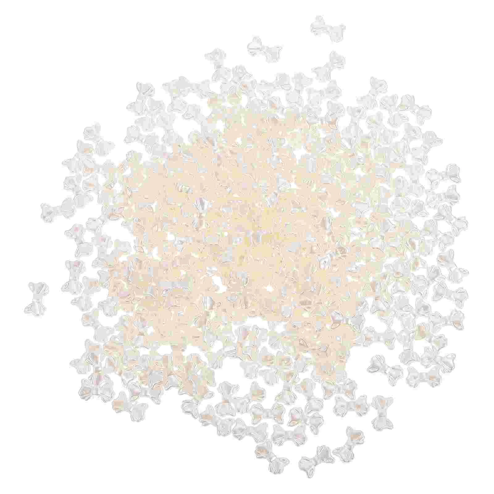 

300 Pcs Jewelry Accessories Bow Charms for Bracelets Filler Nails Beads of The Lid Earrings