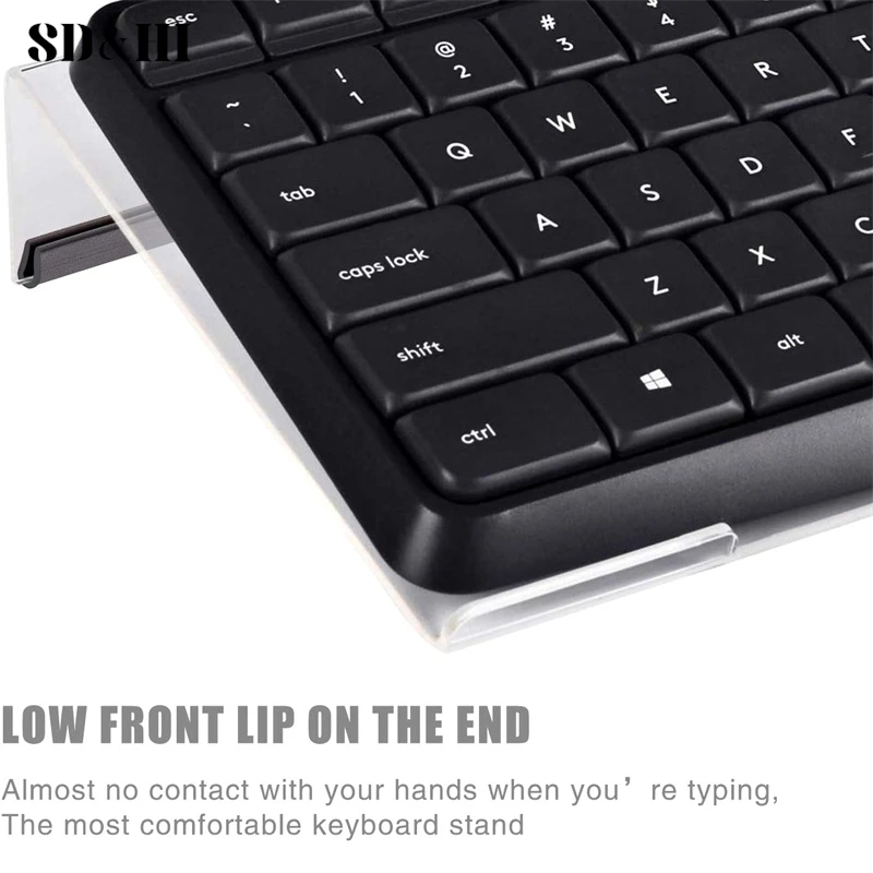 Keyboard Display Stand Laptop Stand Keyboard Riser Notebook Computer Keyboard Feet Acrylic Adjustable Tilting Keyboard Lifter