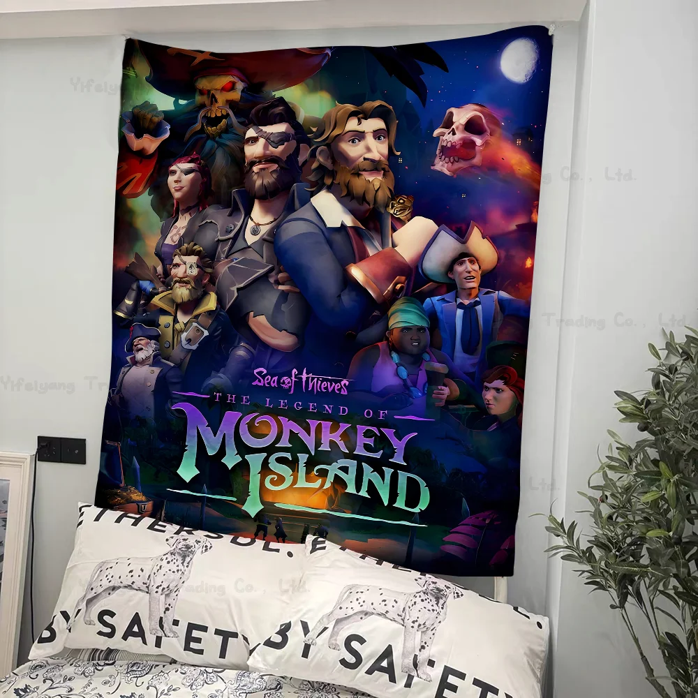 Game Sea Of T-Thieves Wall Tapestry Home Decoration Hippie Bohemian Decoration Divination INS Home Decor