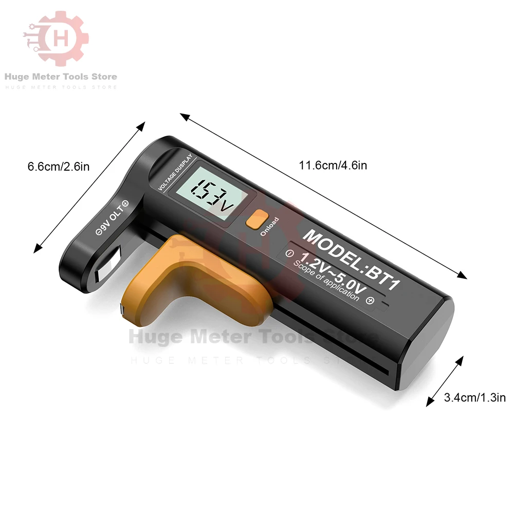 New Battery Tester Battery Level Tester AA AAA CD 9V 1.5V Button Cell Voltage Battery Voltage Tester No Need Power Supply