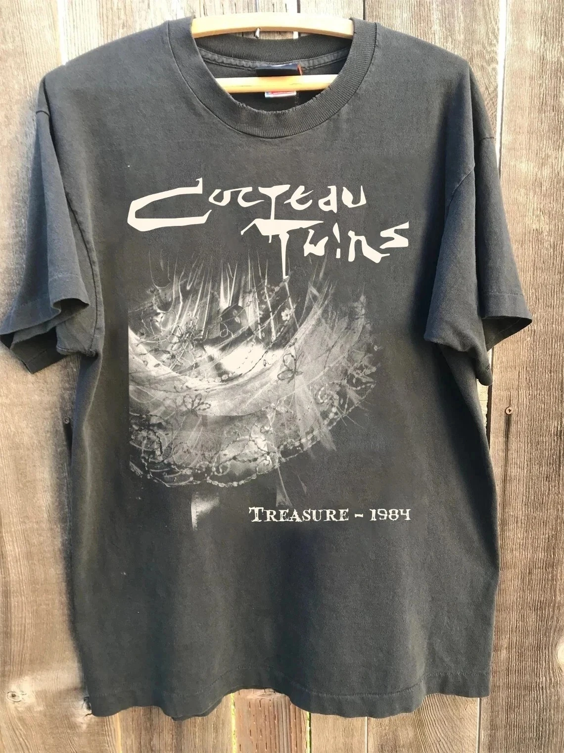 Camiseta Cocteau Twins Treasure 1984 Albums Charcoal, camiseta Unisex para hombres y mujeres