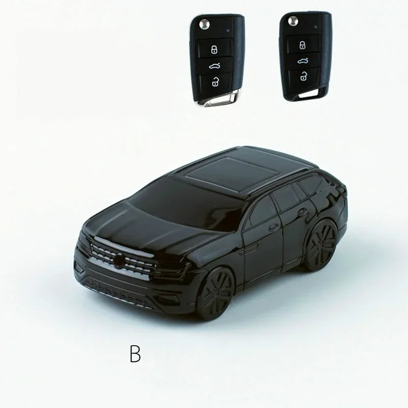 Car Shape Car Key Fob Case Cover Suit For Volkswagen Key Fob Cover Suit For VW Passat B8 Golf 7 MK7 Tiguan AD1 Polo 6R Jetta IV