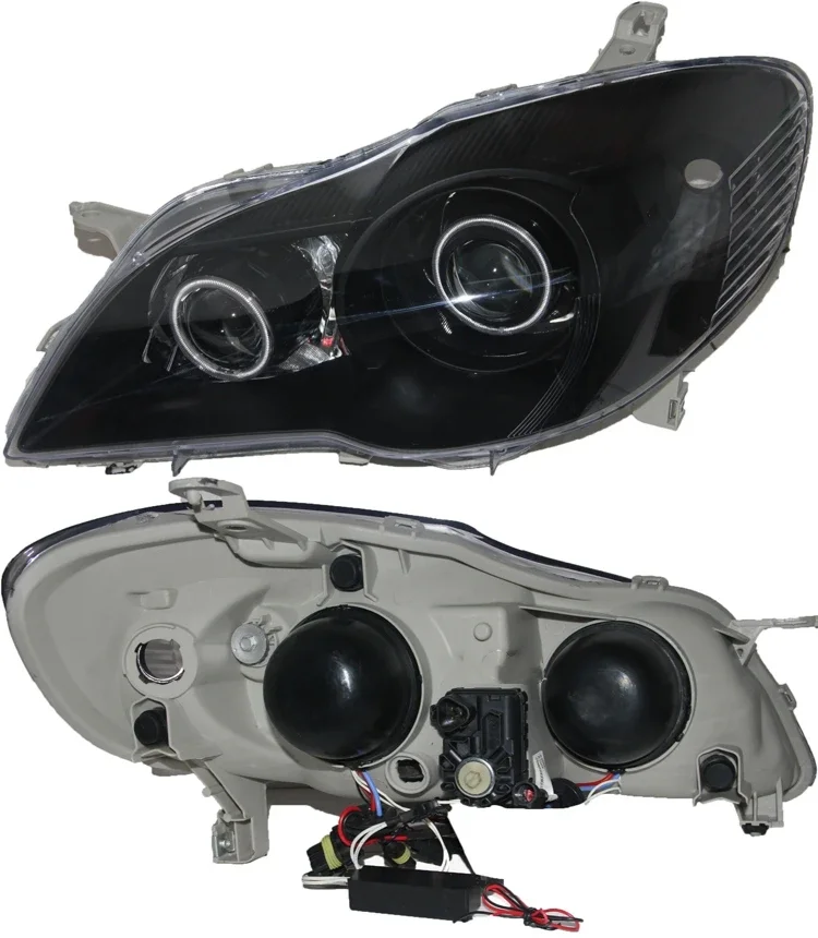 LED Front Headlamp Headlight Assembly for Toyota Corolla with Angel Eye DynamicTurn Signal