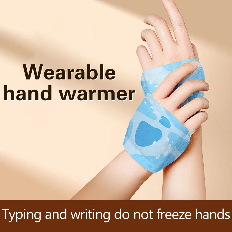 2PCS Wearable Self-heating มืออุ่น Mini แบบพกพาฤดูใบไม้ร่วง/ฤดูหนาวมืออุ่นถือสติกเกอร์อุ่น