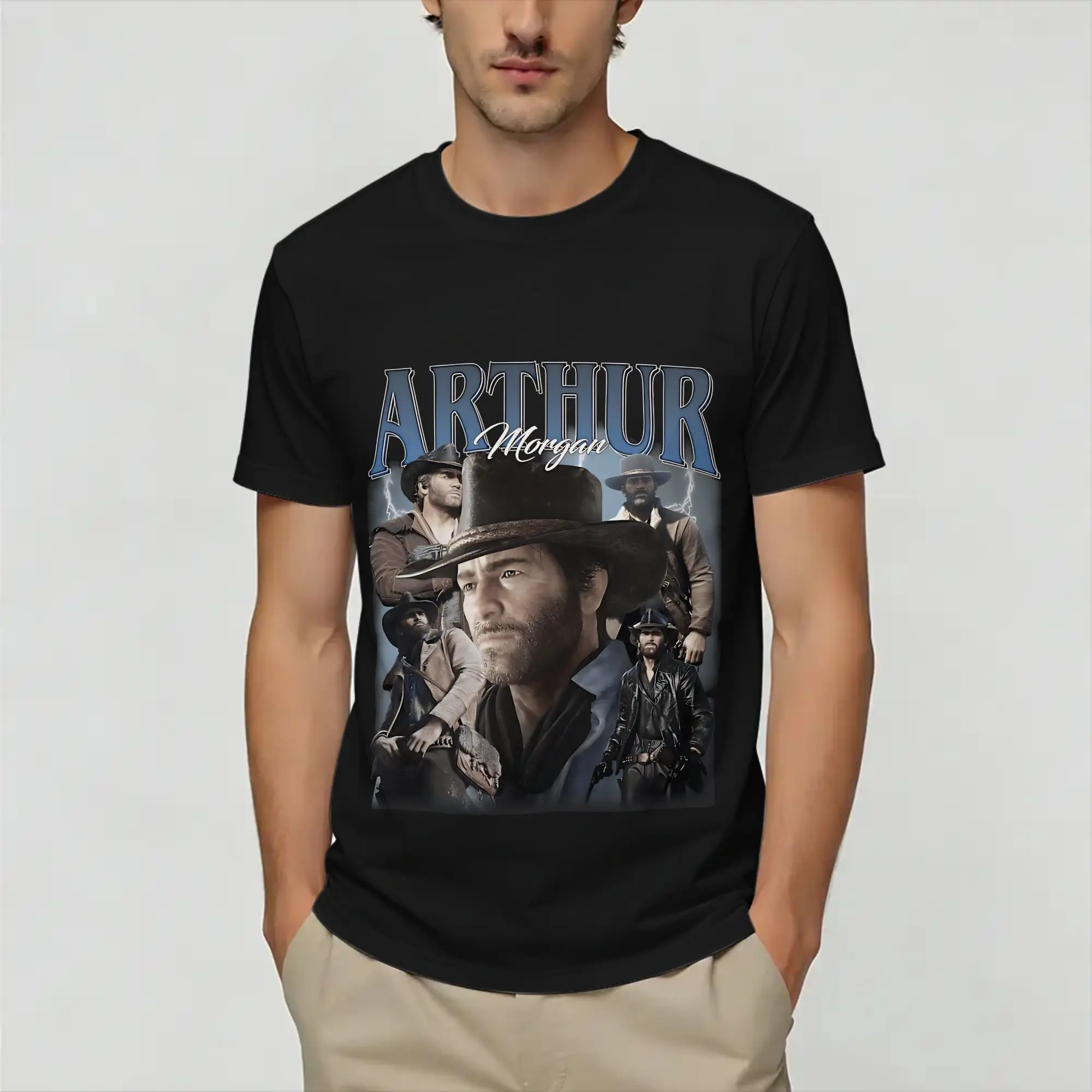 Red Dead Redemptions  Men T Shirt  Novelty Tees Short Sleeve Crew Neck T-Shirts Pure Cotton New Arrival Tops