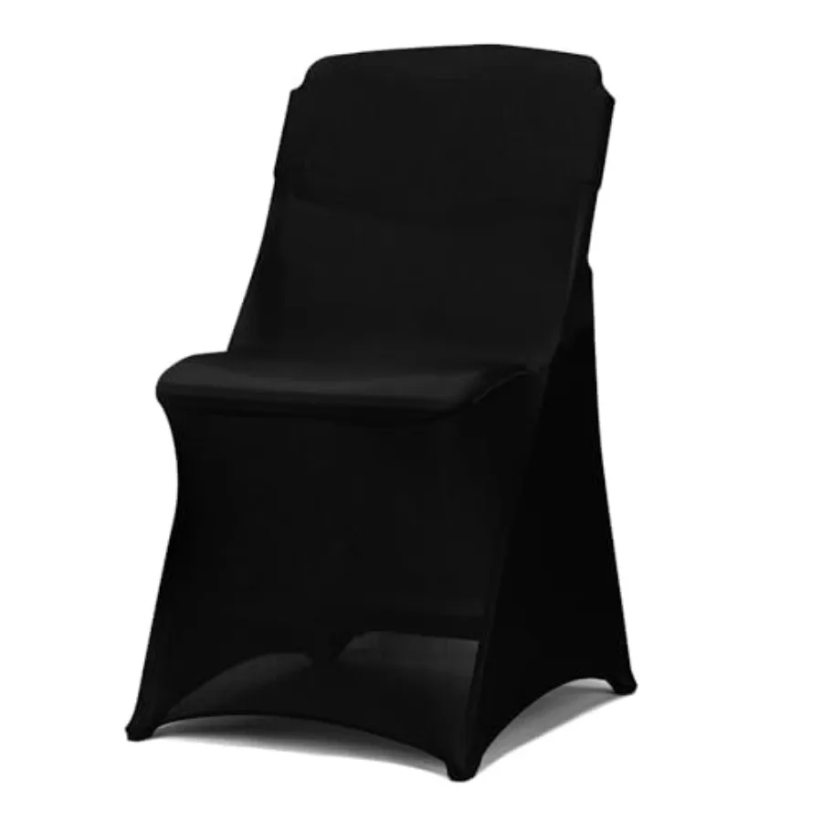 

30 Pack Folding Chair Covers for Party Spandex Chair Covers for Wedding Stretch Seat Cover 30 Pieces Universal Fitted Polyester