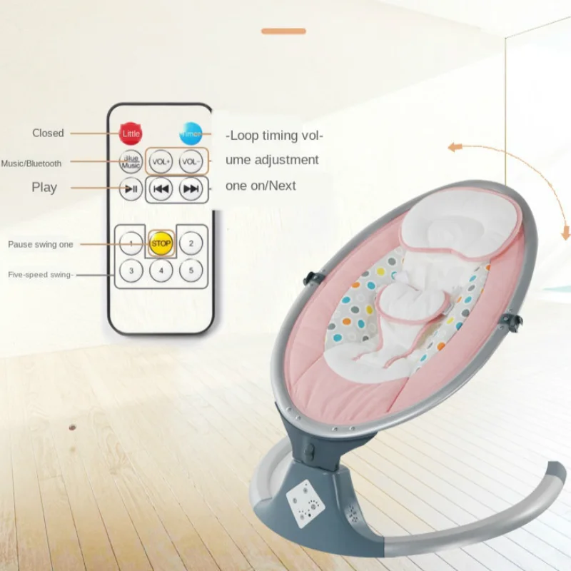 LazyChild-mecedora eléctrica creativa para recién nacido, cuna para cama, cesta para dormir, columpio infantil, mecedora reclinable para recién nacidos