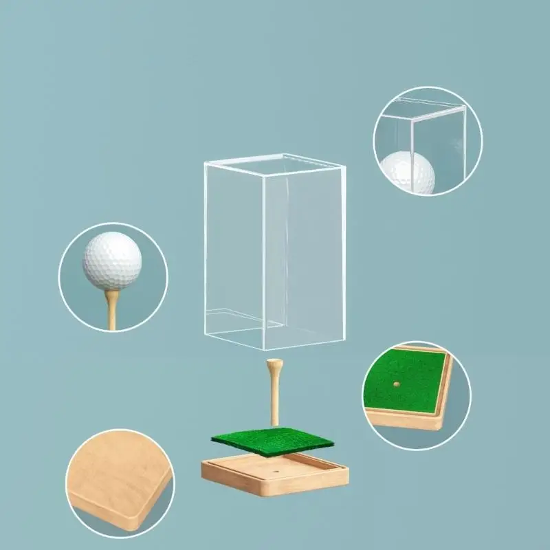 Acrylic Golf Ball Storage Box Container Golf Ball Display Case Container Golf Cover Dustproof Holder