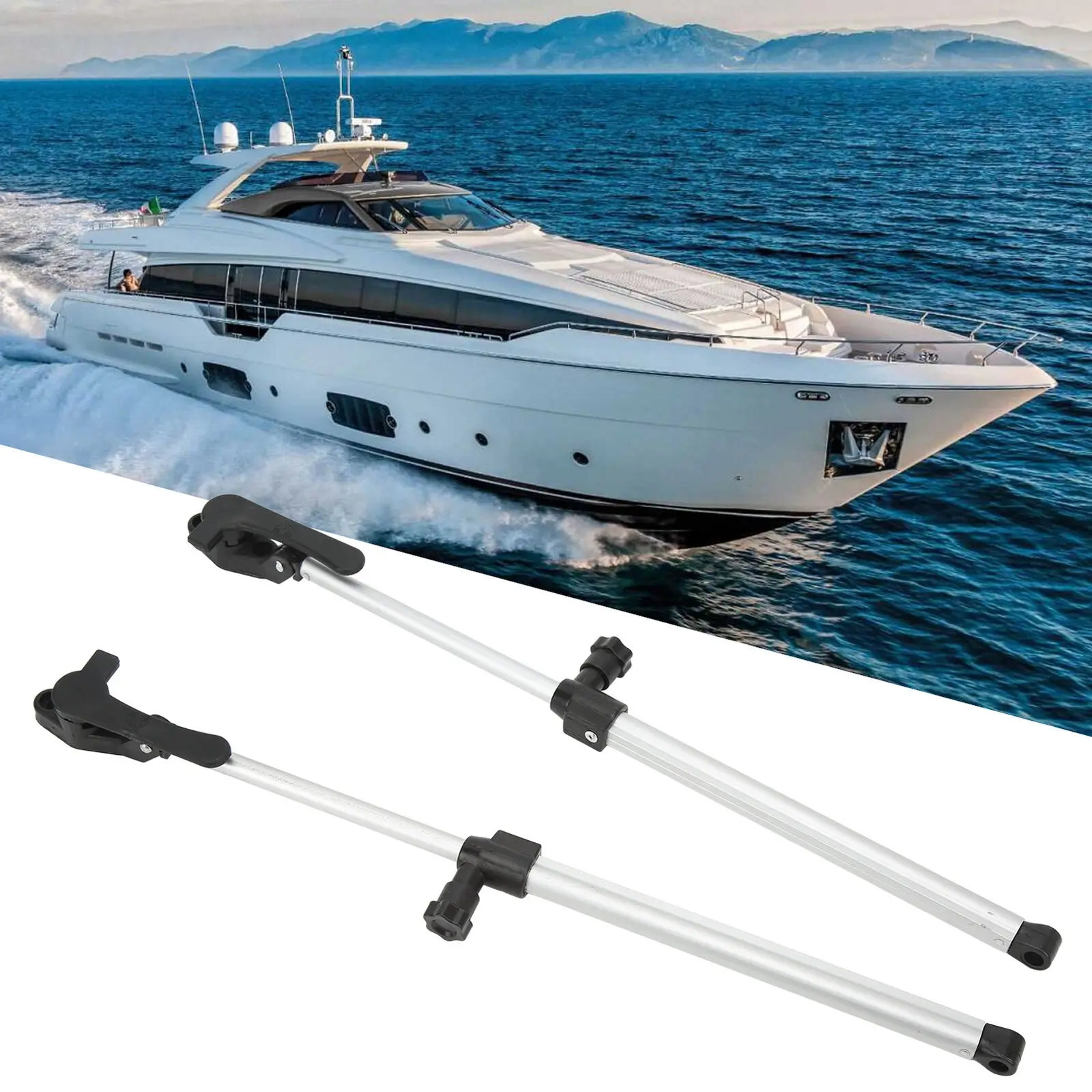 

2PC RV Window Support Rod Durable High Quality Automatic Heavy Duty 310mm Arm Stay Bars For Camper Trailer Replaces