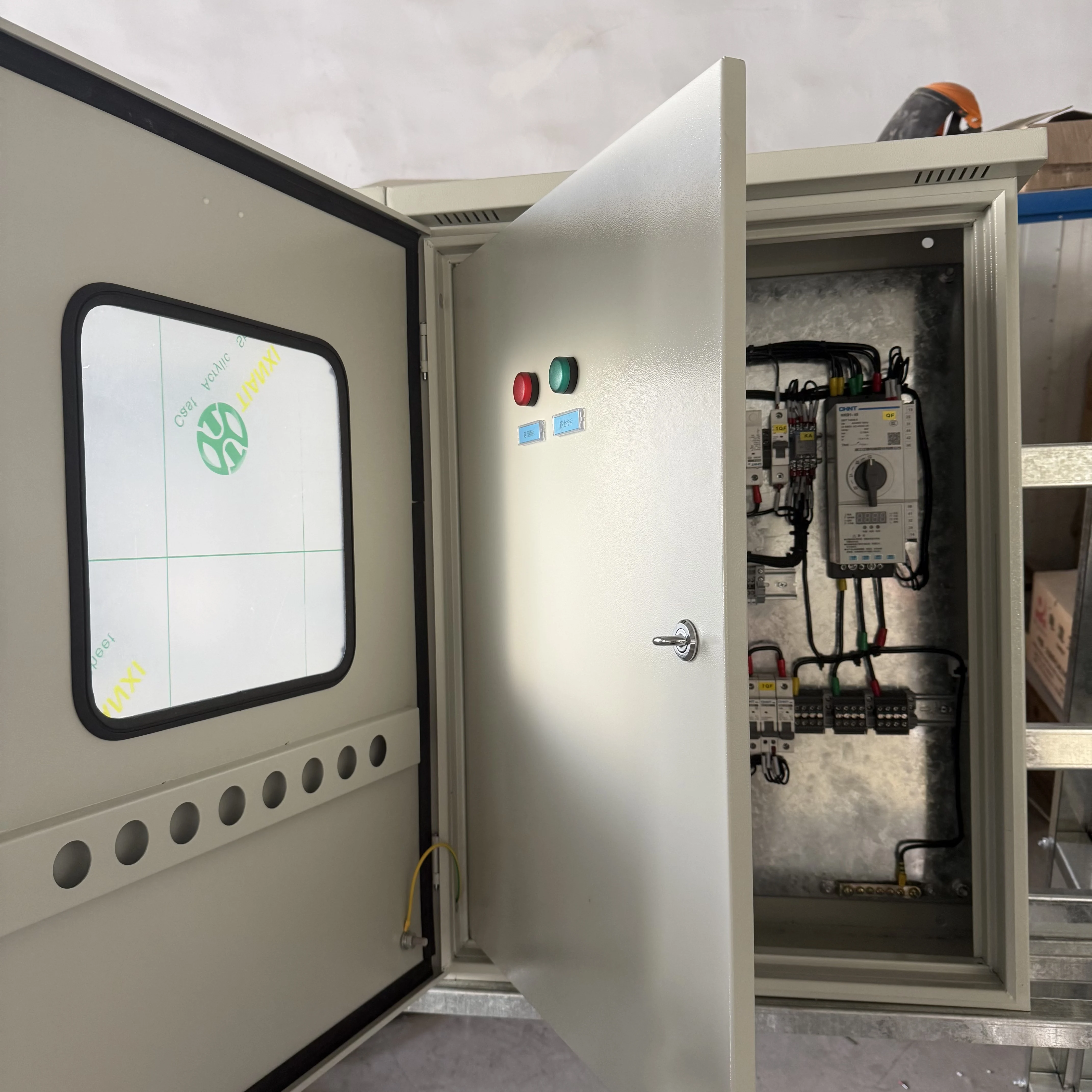 Custom Double Layer Low Voltage Distribution Box Weatherproof Electrical Enclosure with Window IP65 Control Panel Board - view 4