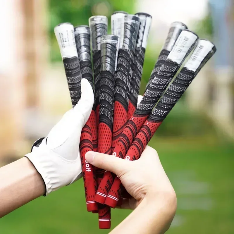 13pcs MCC Golf Grip Men\'s Rubber Golf Grips Cotton Yarn Golf Club Grips Iron and Wood Standard/Midsize Grip Universal