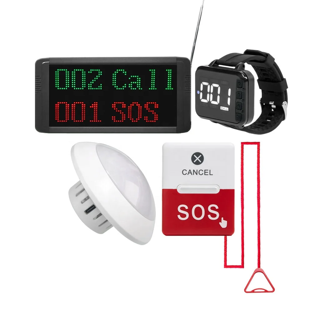 Wireless Call System Manufacture Push Button and Wrist Watch
