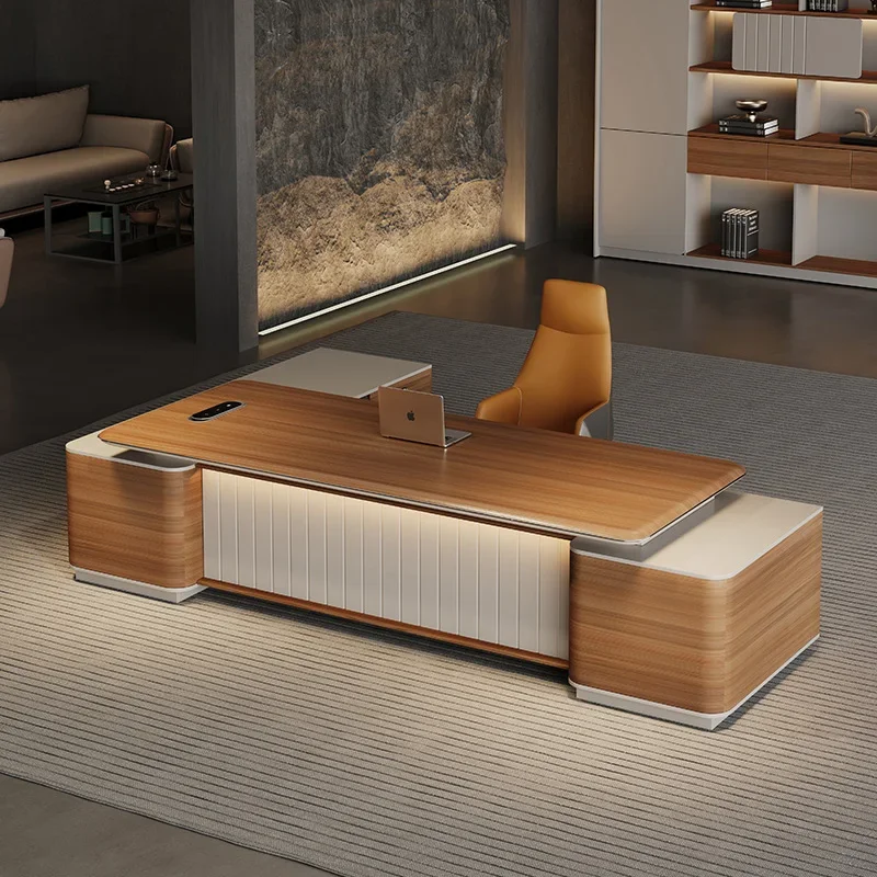 a*-Wooden Study Office Desk Drawer Adjustable Executive Luxury Shelves Office Desk Organizers Design Commercial Furniture^