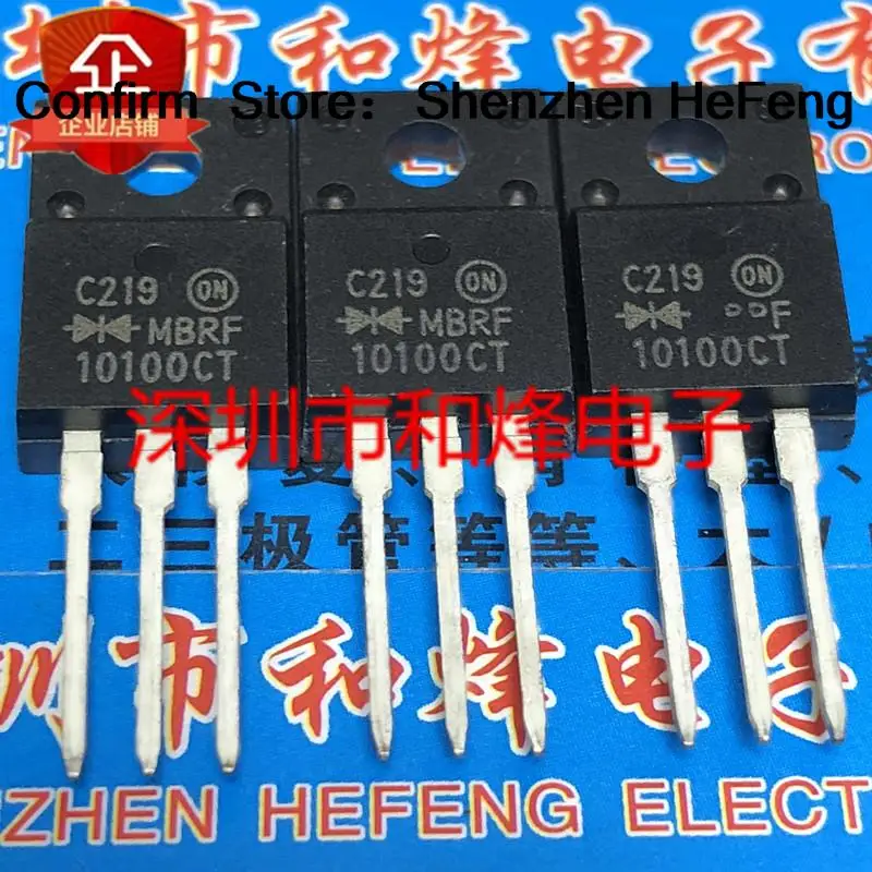 5PCS-10PCS MBRF10100CT  TO-220F 100V 10A   Best Quality Transistor  On Stock