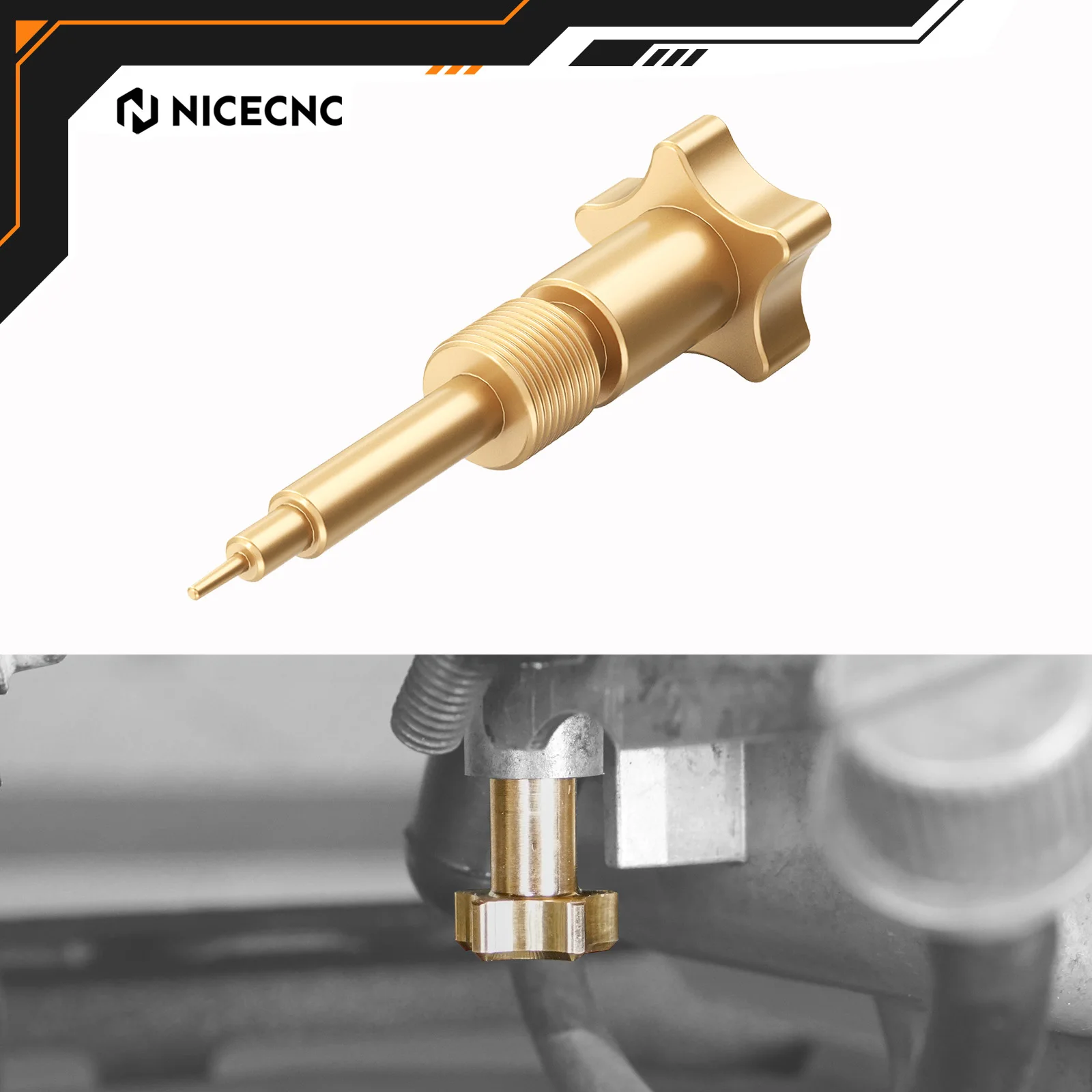 

NICECNC For Honda XR650L XR 650L 650 L 1993-2025 2024 2023 2022 2021 Air Fuel Mixture Screw Premium Brass Motorcycle Accessories