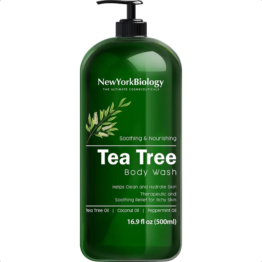 

Средство для мытья тела New York Biology Tea Tree для мужчин и женщин. Увлажняющее средство для мытья тела помогает успокаивает кожу, освежает и увлажняет.
