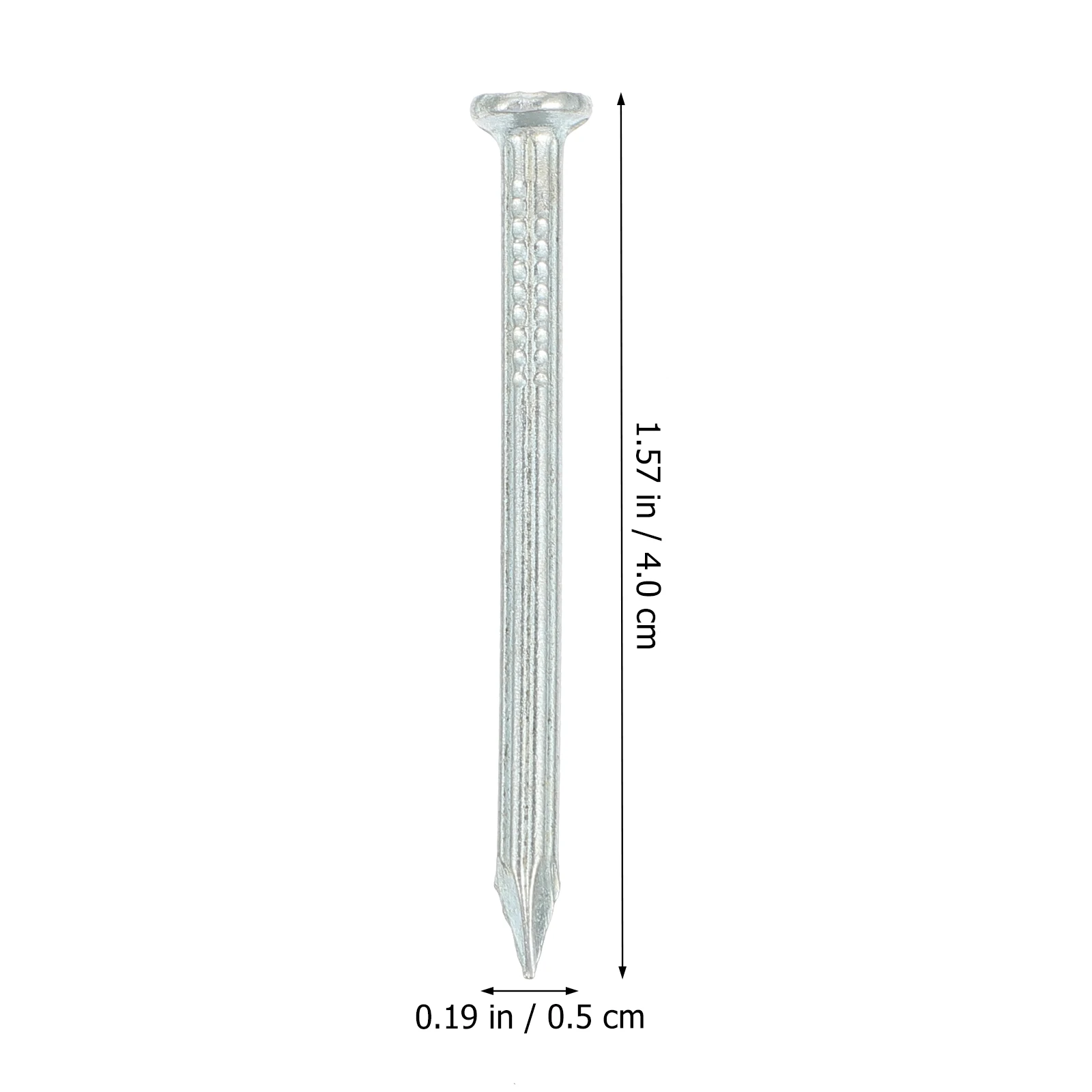 

195pcs Hardened Steel Nails Thickened Galvanized Point Tip For Concrete Wall Cement Steel Plate Rust Resistant