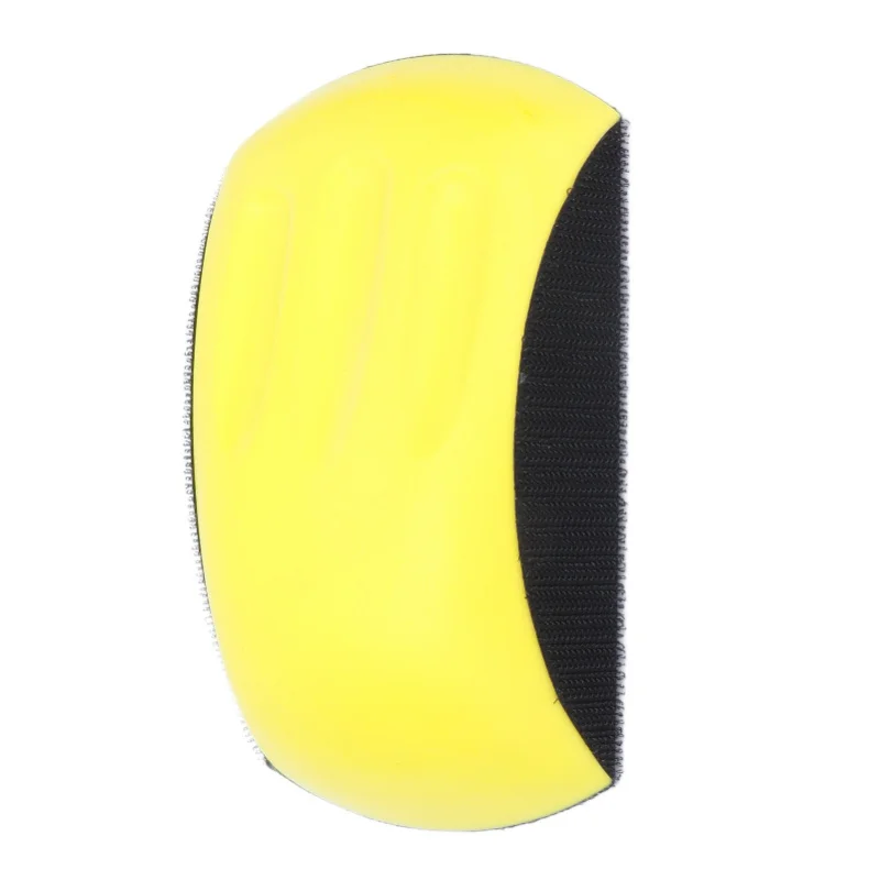 

Hand Sanding Block Mouse Shape Nylon Foam Hook And Loop Polishing Pad Woodworking Tool6in