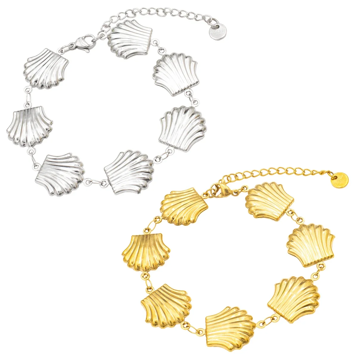 Gold Color Stainless Steel Hard Outer Skin Bracelet for Women - Cute Adjustable Jewelry, Hypoallergenic Gift for Girls