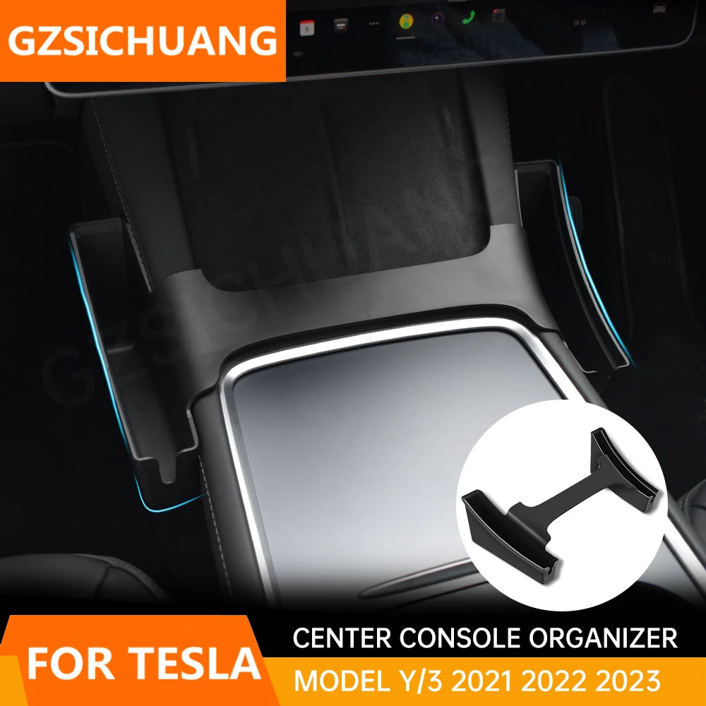 

Car Center Armrest Storage Box Armrest Storage Boxes On Both Sides Storage Boxes For Tesla Model 3 Y 2021-2023 Car Accessories