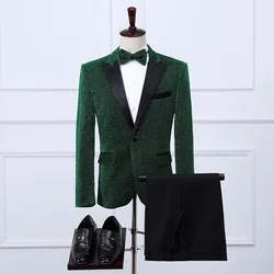 P-73 Spring and Autumn Men's Slim Suit Business Professional Formal Suit Groom Wedding Dress Host Performance Dress