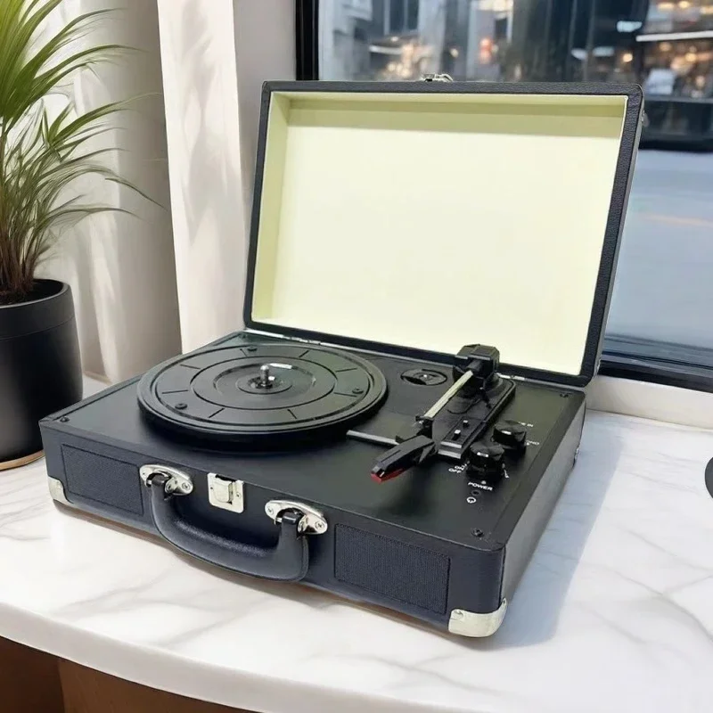 vinyl-record-player-birthday-present-retro-bluetooth-portable-vintage-record-player-vinyl-record-phonograph