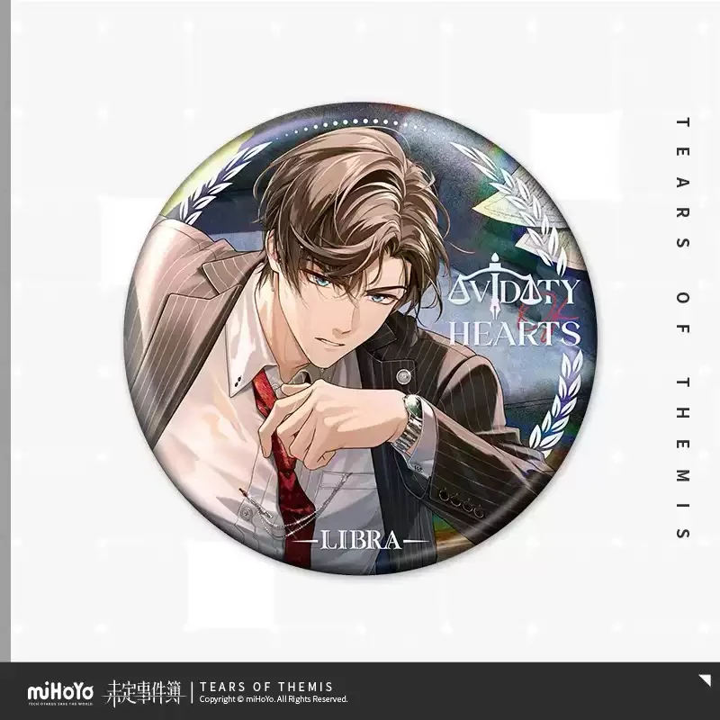 لعبة دموع ثيميس ماريوس فون هاجن أرتيم وينج لوك بيرس أنيمي تأثيري شارة بروش بطاقة بريدية ملحق هدية الهالوين