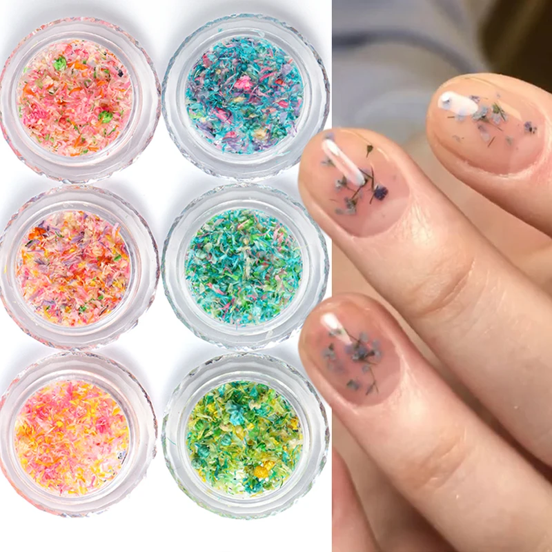 1 Box Nail Art Flower Decoration Delicate 3D Dried Flower Nail Art Decorations Exquisite Nail Art Beauty For Charms Accessories