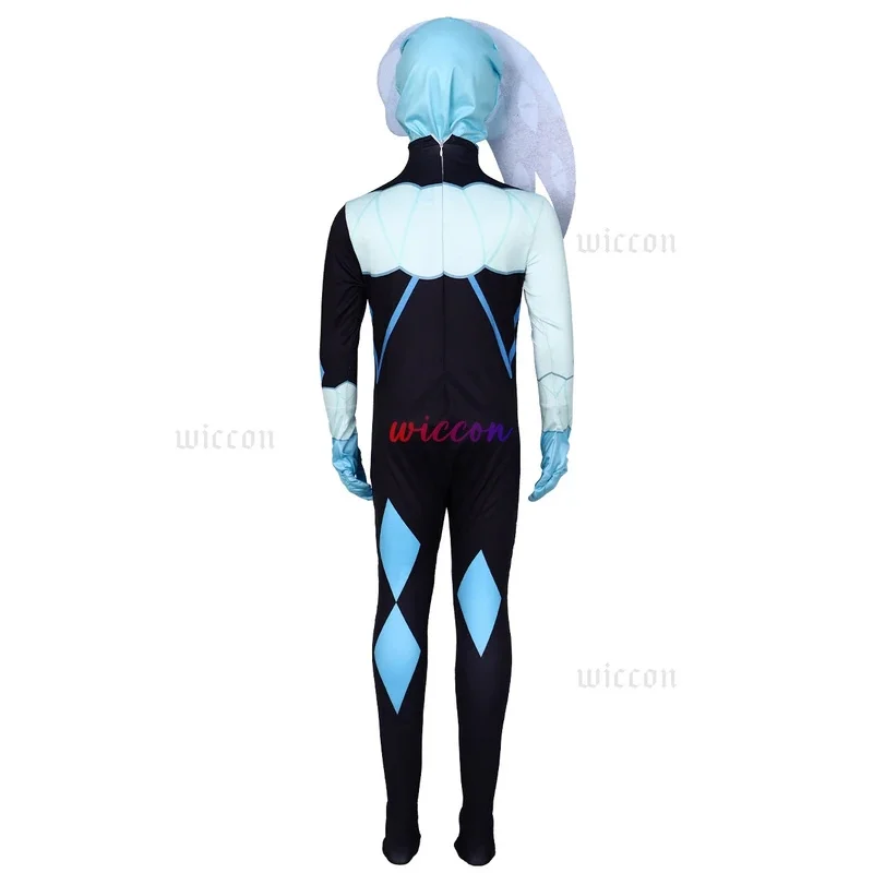 NewCookie Run:Kingdom Shadow Milk Cookie Costume Jumpsuit Mask Women Men Halloween Party Cosplay Suitb;3's,6.e; - view 4