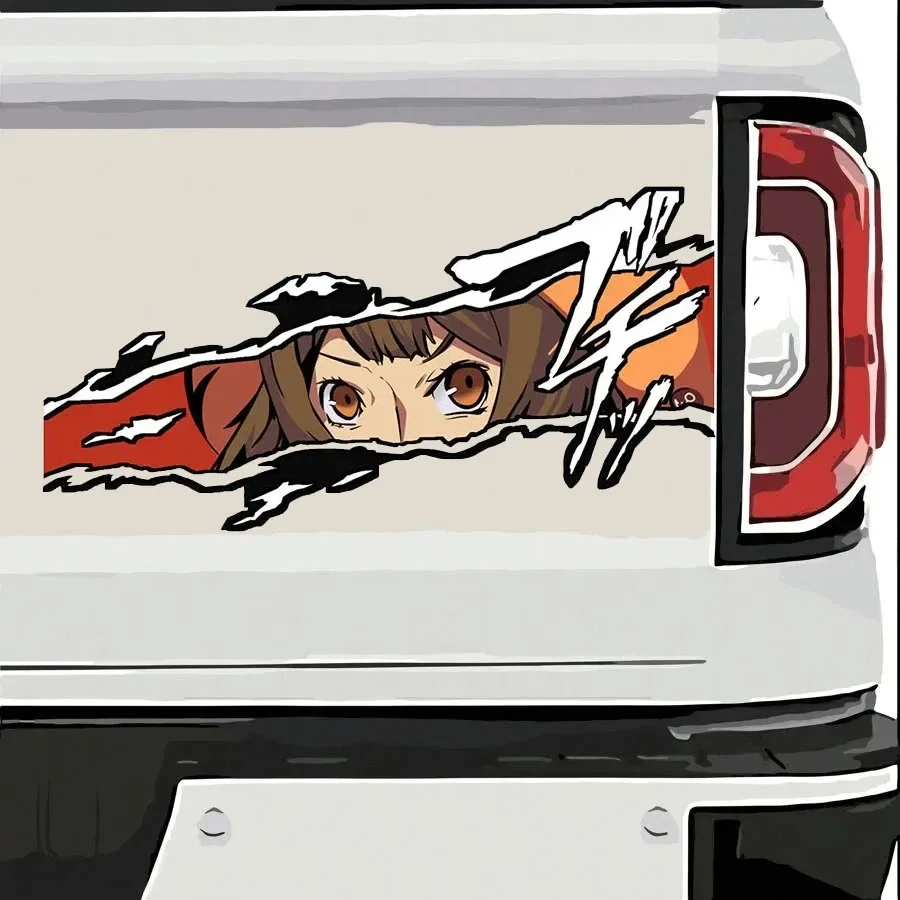 Funny Guilty Gear Anime Eyes Car Sticker Vinyl Art Racing Decor Custom Graphics PVC Printing Wholesale for Cars Motorcycle