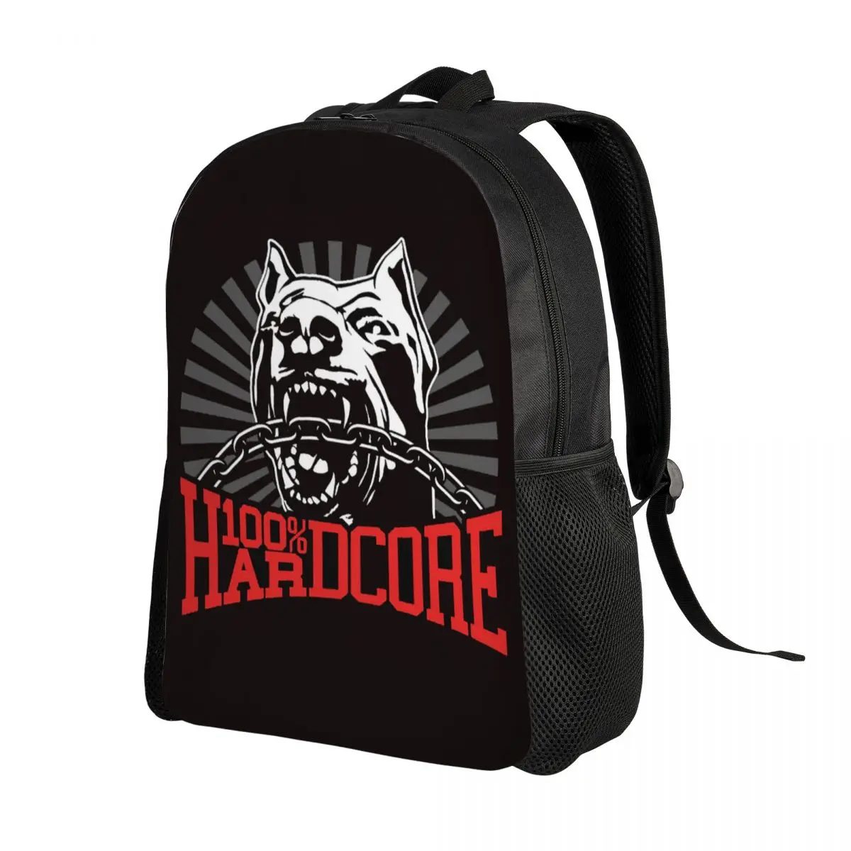 Custom H-Hardcores Dog Music Backpack for Women Men College School Students Bookbag Fits 15 Inch Laptop Music Festival Bags