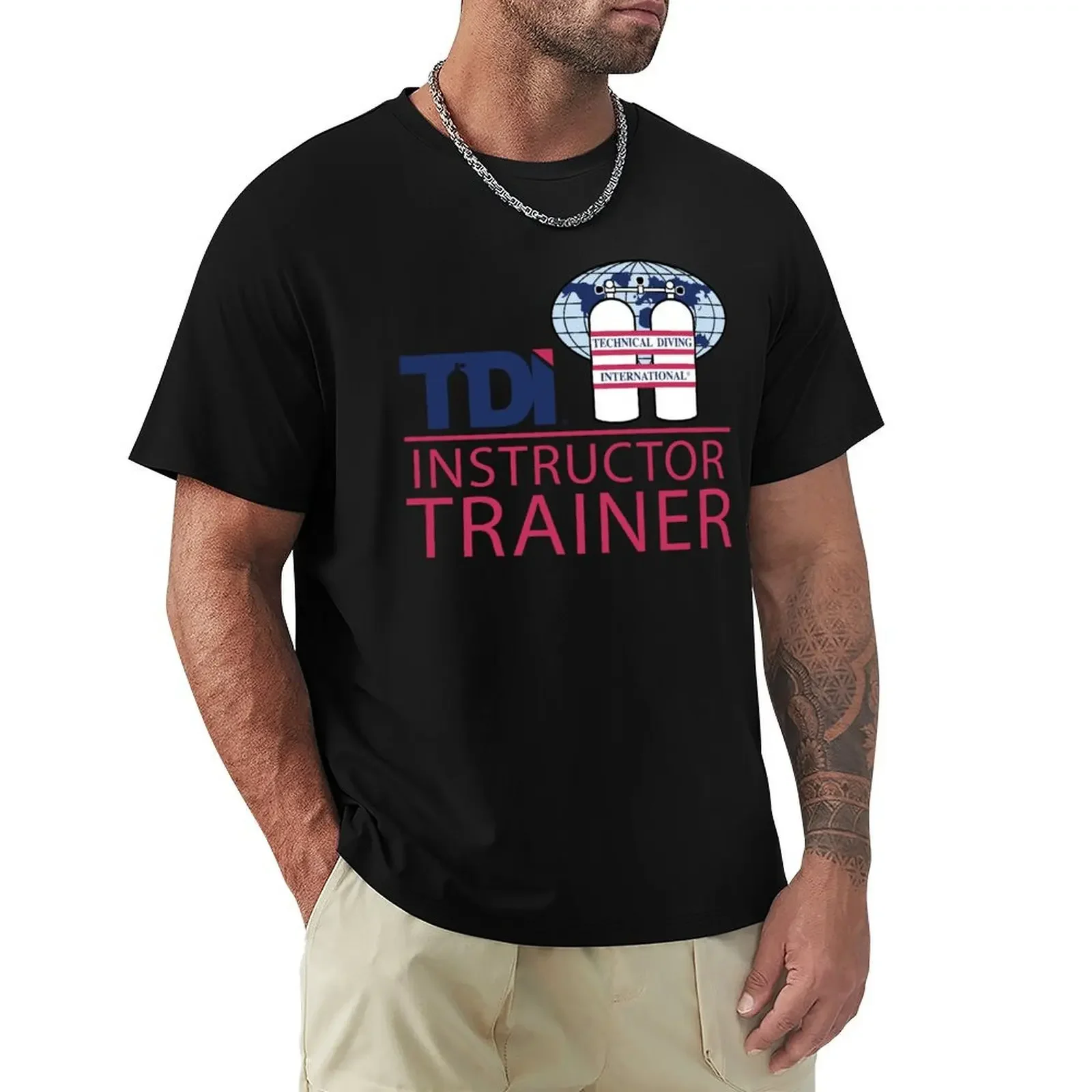 Technical Diving International (TDI) - Instructor Trainer T-shirt Aesthetic clothing sublime plain mens white t shirts