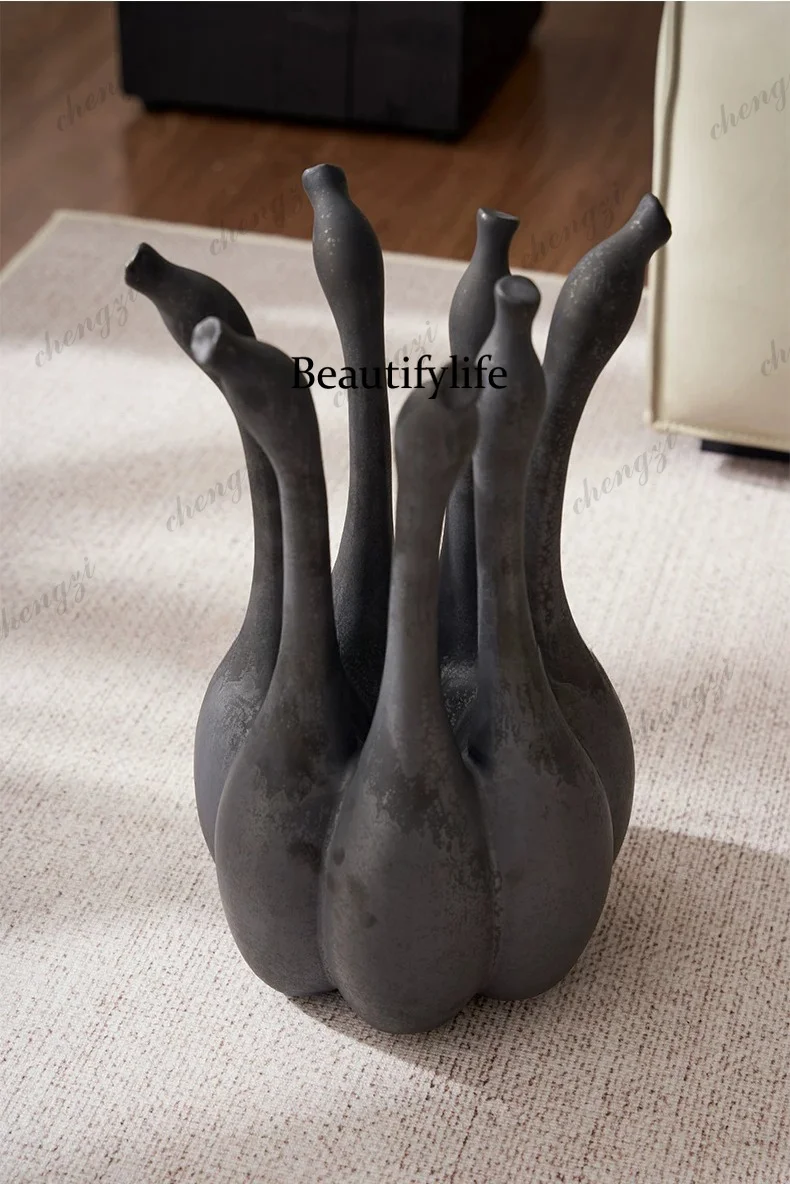 Modern simple style home ceramic tentacles living room desktop decoration light luxury entrance ornament
