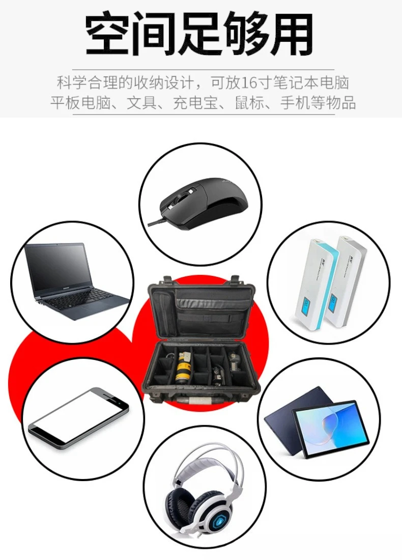 Pelican 1535 Air Case Inner Divider Bag EVA Cotton Compartment Storage Pouch Lid Organizer Portable