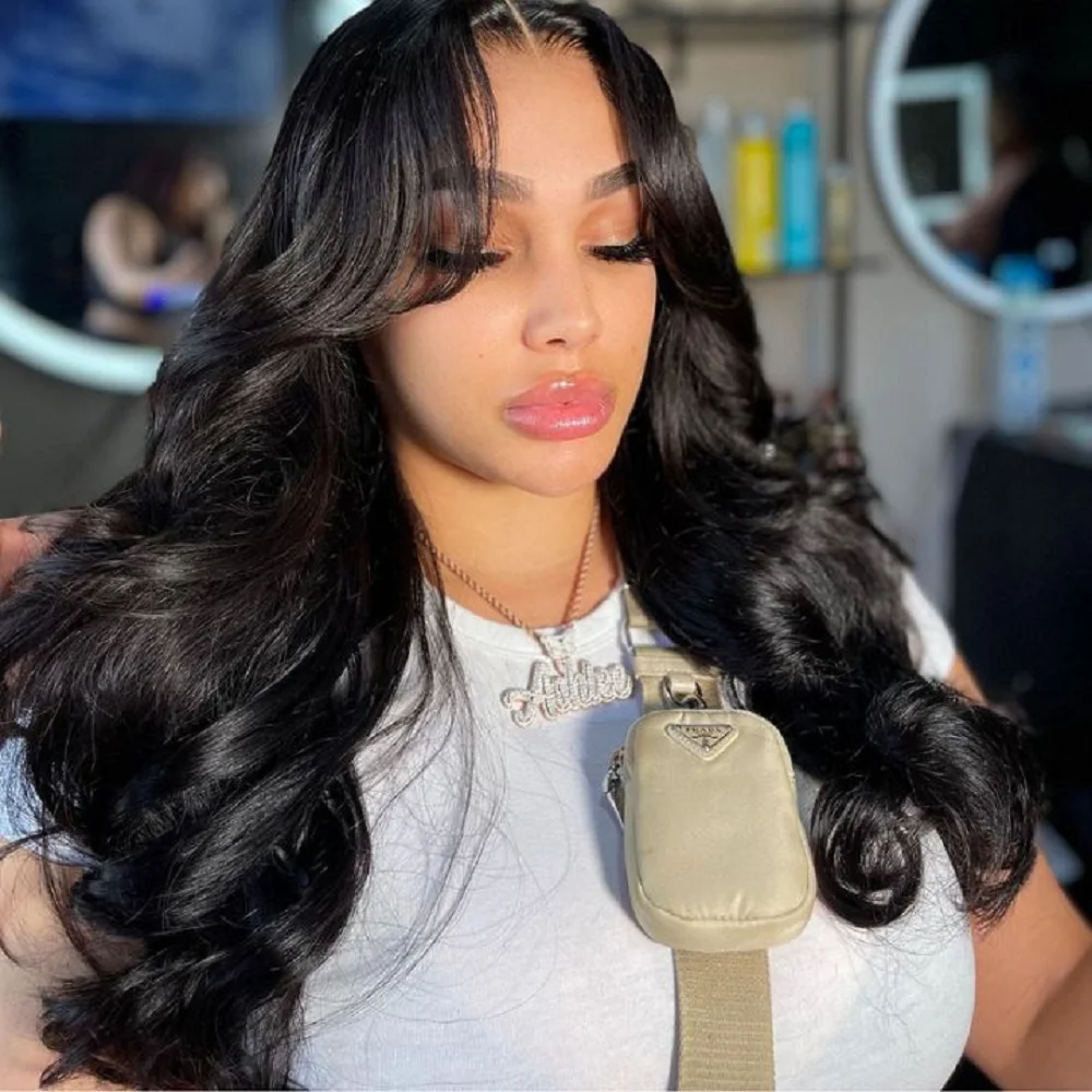 

30 Inch Body Wave Glueless Wigs Human Hair Pre Plucked Pre Cut 200% Density Human Hair 7x5 Glueless Human Hair Wig