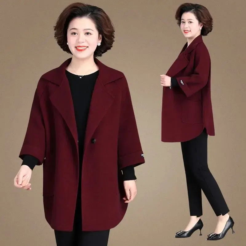 

Trench Coat Women Double-Faced Slim-Fit Pocketed Professional Armygreen Button-Down Zippers Stretch High-Quality Moda Profile