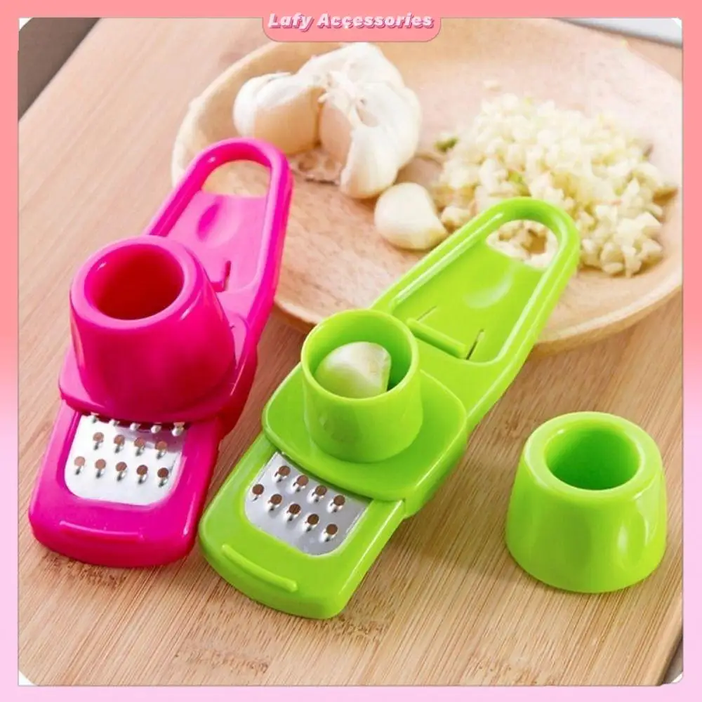 

Multifunctional Kitchen Cut Garlic Cut Ginger Tools Creative Dopamine Color Small Convenient Garlic Cutting Tool