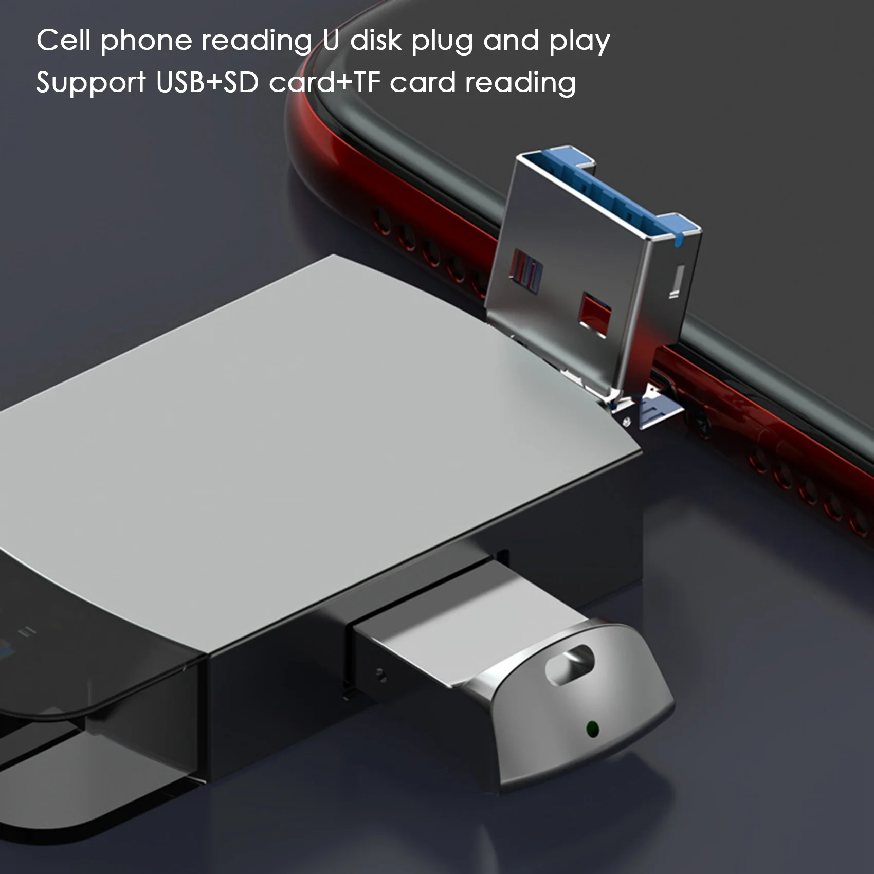 Multi-Function Card Reader TF Card SD Card Reader USB3.0 Adapter Portable Card Reader for Mobile Phone