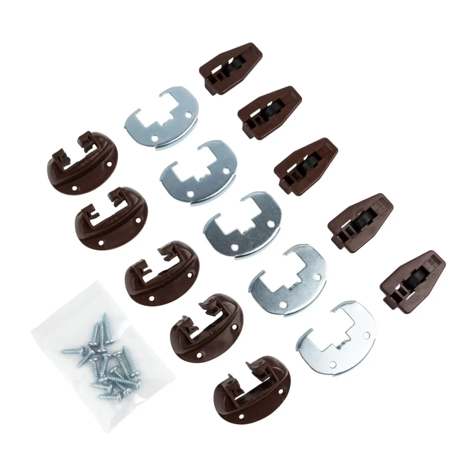Drawer Track Slide Kit Five Sets for Kenlin Rite-trak II Center Mount Drawer