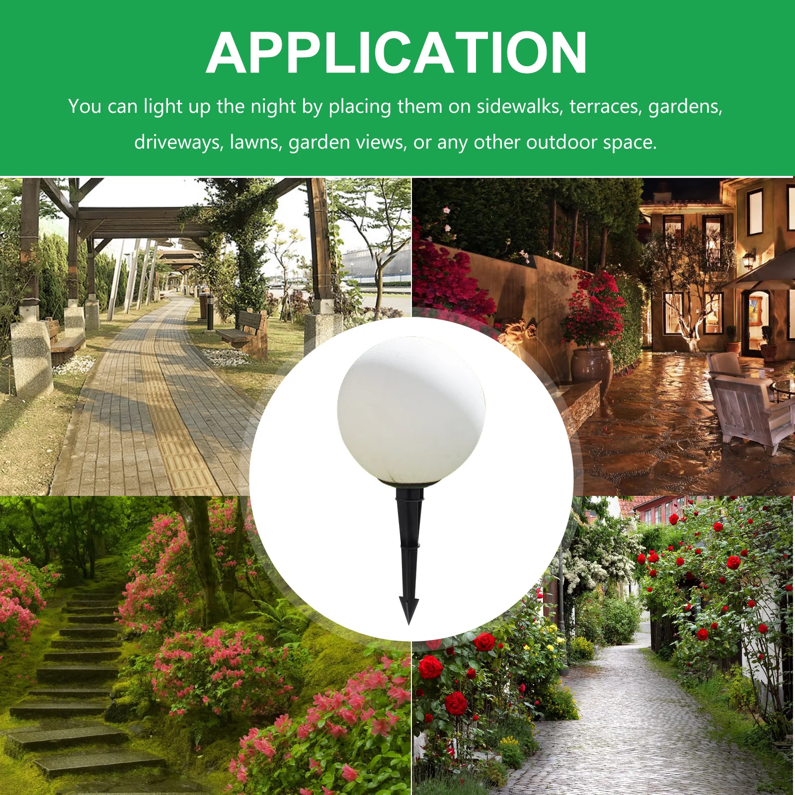 

6Pcs Path Light Replacement Stakes for Landscaping Steady Fix and Connect Garden Lamp Stakes Replacement LED Light Parts