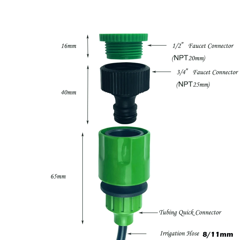 Amazing Outdoor Garden Misting with 8/11MM PVC Hose - 7M Pipe & 7 Nozzles