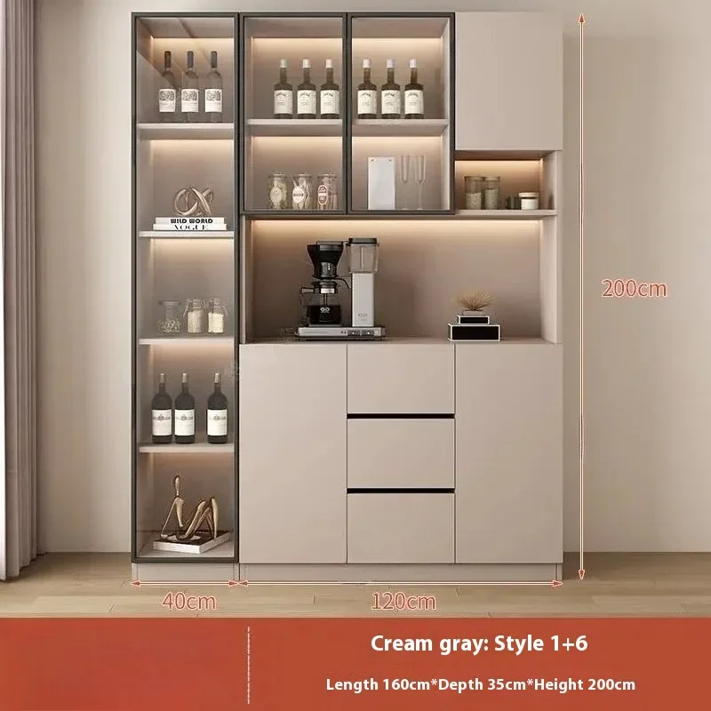 Display Cabinet Showcases Outdoor Bar Kitchen Storage Organization Wine Cabinet Corner Glass Bar Lumineux Mobilier Furniture