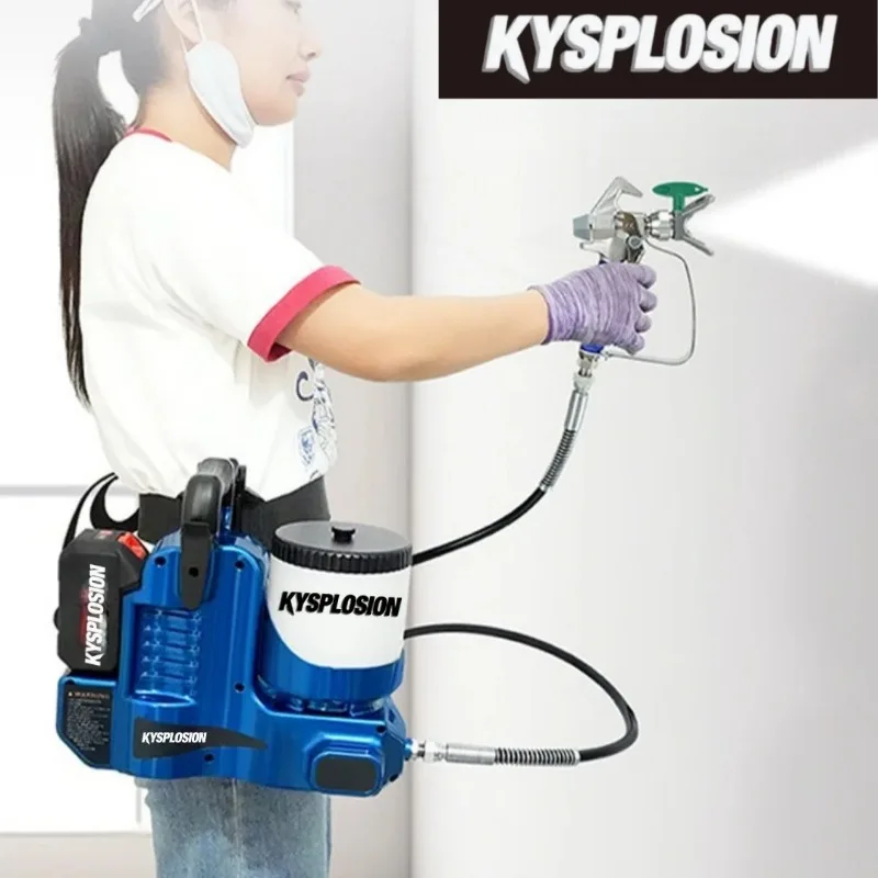 High-Pressure Airless Electric Latex Paint Sprayer for Makita 18V Spray Gun for Home/Interior Painting Portable High Atomization