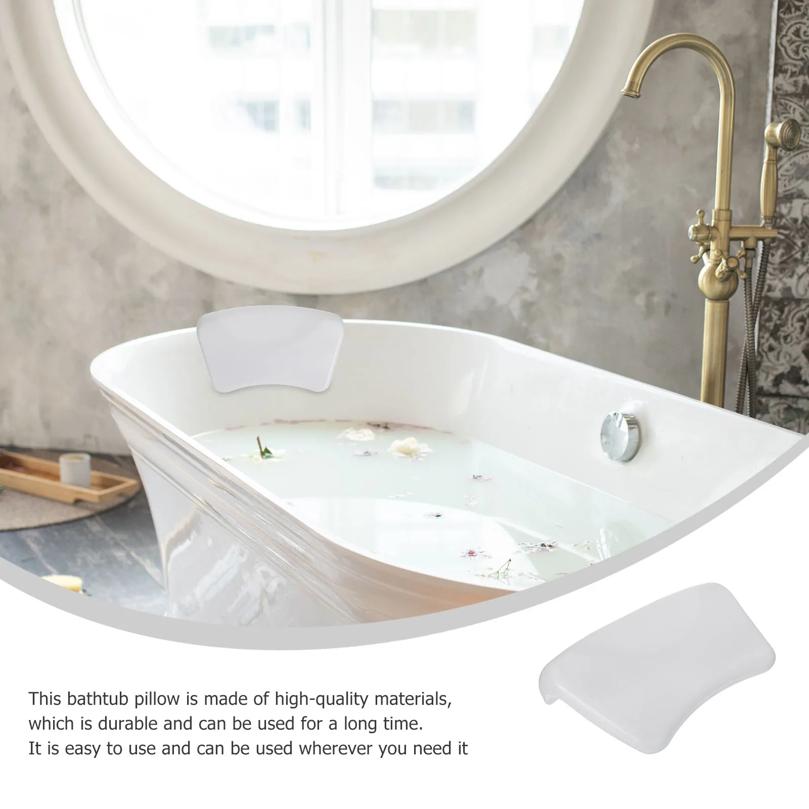 

Pillow Bathtub Accessories for Cushion Pillows Soft Bath-pillows Travel
