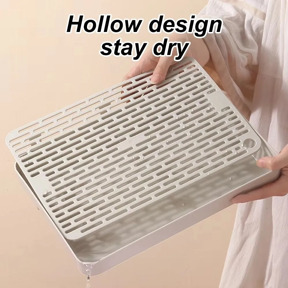 New Small Rabbit Litter Box Plastic Double-layer Pet Toilet Tray Rectangular Bunnie Corner Toilet Box Dragon Cat Guinea Pig