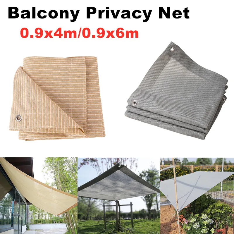 0.9x6m Shade Sail Yard Cover Privacy Net Home Balcony Privacy Net Anti-UV Sunblock Wind Protection for Outdoor Party Balcony