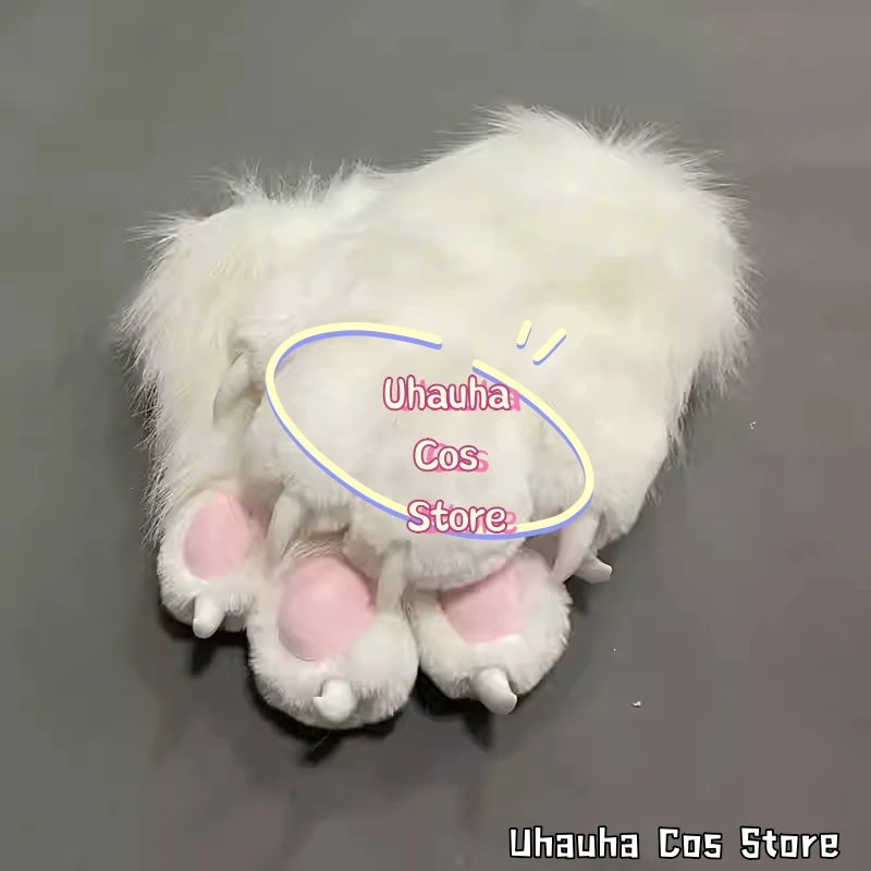 16Color KAWAII Furry PAWS 20*30cm Long gloves Custom Kigurumi Fursuit Pair of cartoon Furry PAWS Cosplay costume fur suit