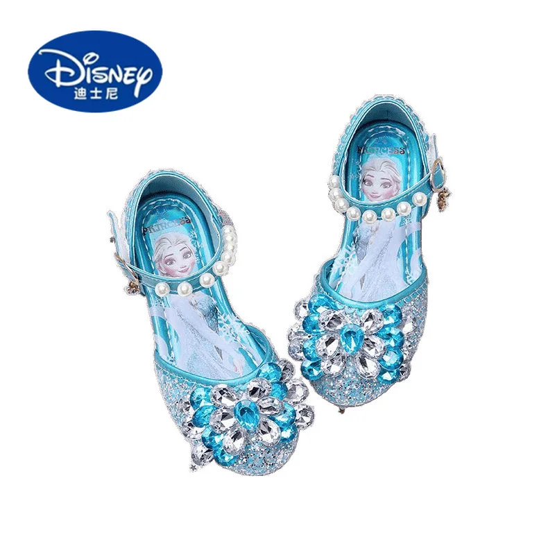 ディズニープリンセスシューズ2025、エルサグリッタークリスタルシューズ（女の子用）、キラキラドレスアップ＆パフォーマンス