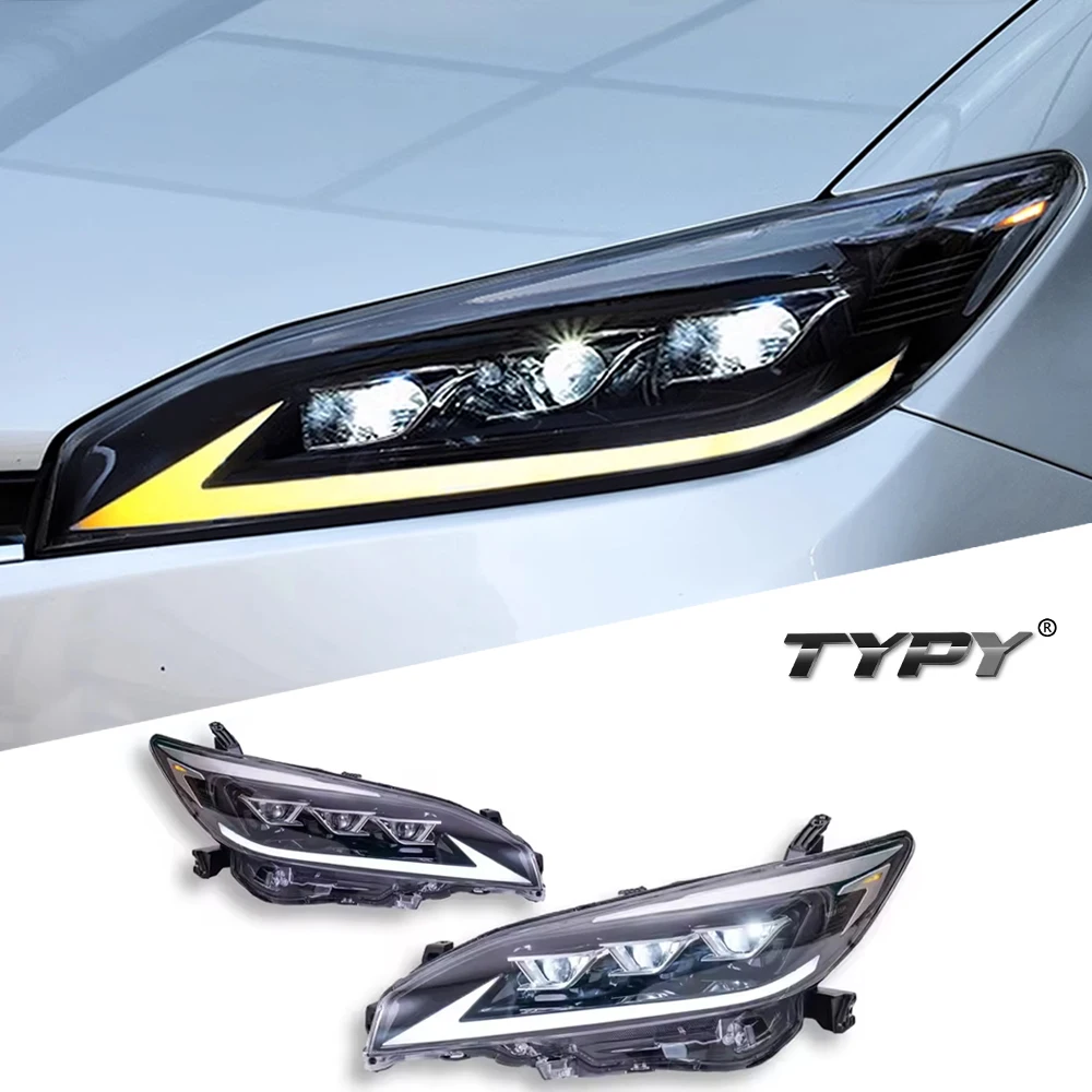 

TYPY автомобильная светодиодная фара для Toyota Wish 2009-2015, обновленная модифицированная для нового DRL, динамический указатель поворота, светодиодная фара, автоаксессуары